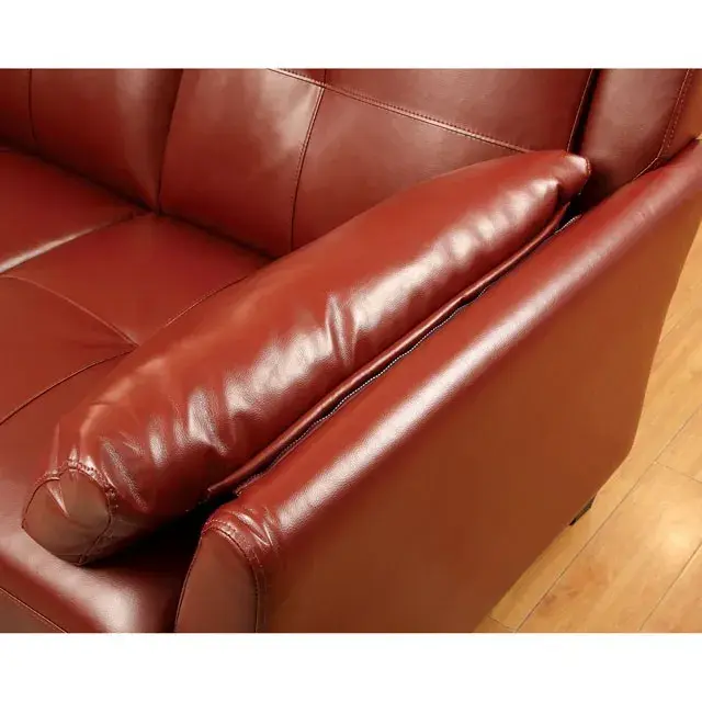 Contemporary Mahogany Red Sectional Sofa — Sofa, view 3