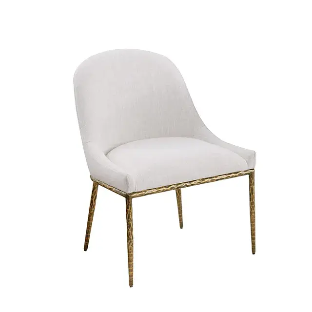 Contemporary Matte Gold Accent Chair, custom commercial furniture by DMD Furnishing