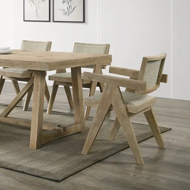 Contemporary Oak Dining Set (Guisborough) — Dining Table, main view