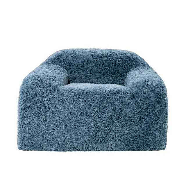 Contemporary Ocean Blue Accent Chair — Lounge Chair, view 5