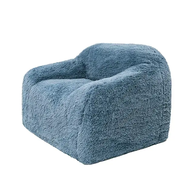 Contemporary Ocean Blue Accent Chair — Lounge Chair, view 2