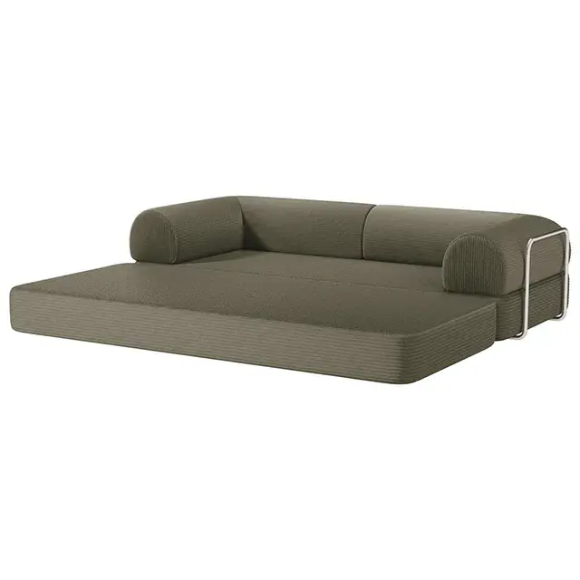 Contemporary Olive Green Sofa (Perri) — Sofa, view 3
