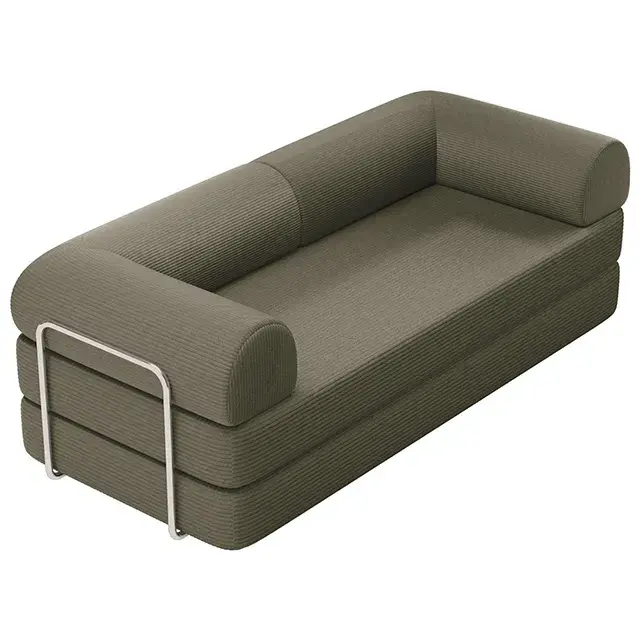 Contemporary Olive Green Sofa (Perri) — Sofa, view 4