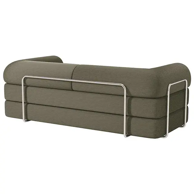 Contemporary Olive Green Sofa (Perri) — Sofa, view 6