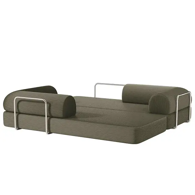 Contemporary Olive Green Sofa (Perri) — Sofa, view 7