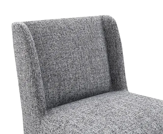 Contemporary Pewter Gray Accent Chair — Lounge Chair, view 4