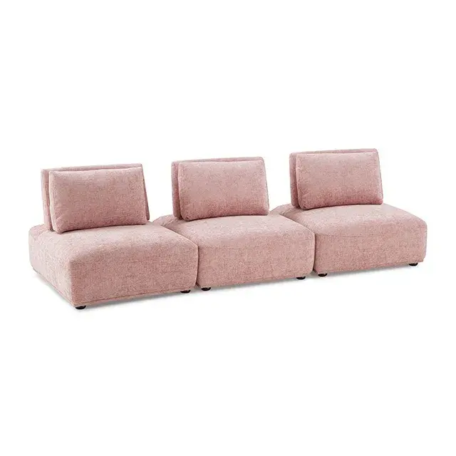 Contemporary Pink Modular Sectional — Sofa, view 8