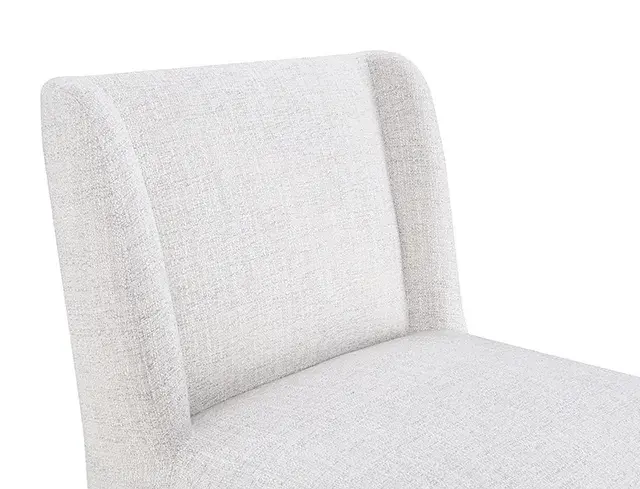 Contemporary Pristine White Accent Chair — Lounge Chair, view 4