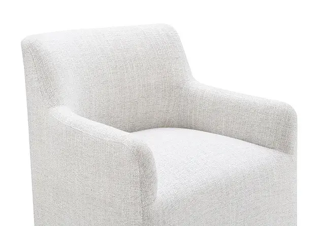 Contemporary Pristine White Accent Chair (Fico) — Lounge Chair, view 3