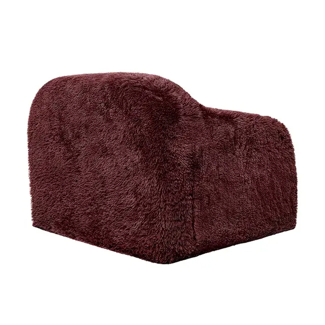 Contemporary Red Wine Accent Chair — Lounge Chair, view 6
