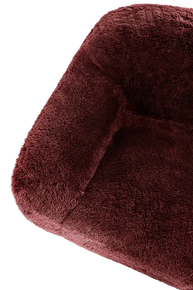 Contemporary Red Wine Accent Chair — Lounge Chair, view 8