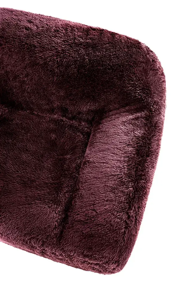 Contemporary Red Wine Accent Chair — Lounge Chair, view 9