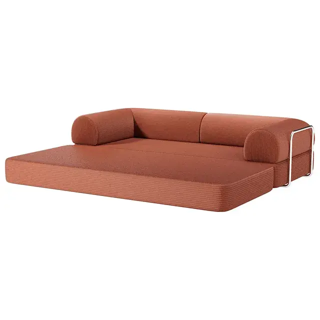 Contemporary Rustic Brown Sofa — Sofa, view 6