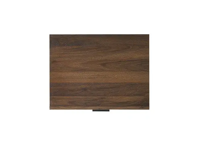 Contemporary Walnut Nightstand — Nightstand, view 7