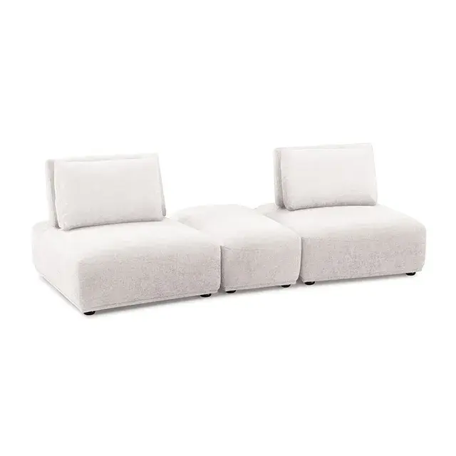 Contemporary White Modular Sectional — Sofa, view 10