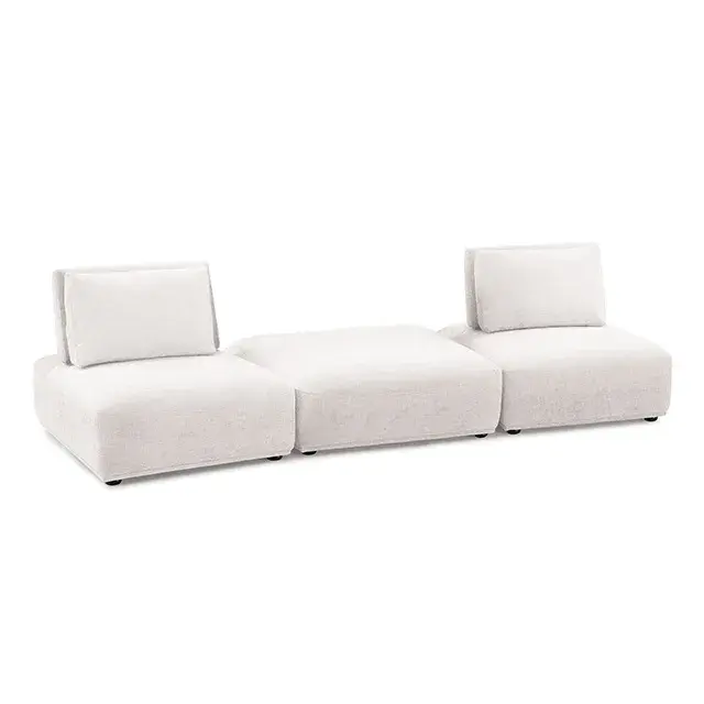 Contemporary White Modular Sectional — Sofa, view 11