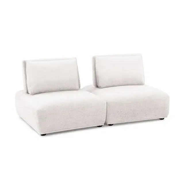Contemporary White Modular Sectional — Sofa, view 9