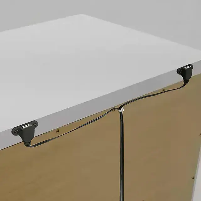 Contemporary White Nightstand (Emmeline) — Nightstand, main view