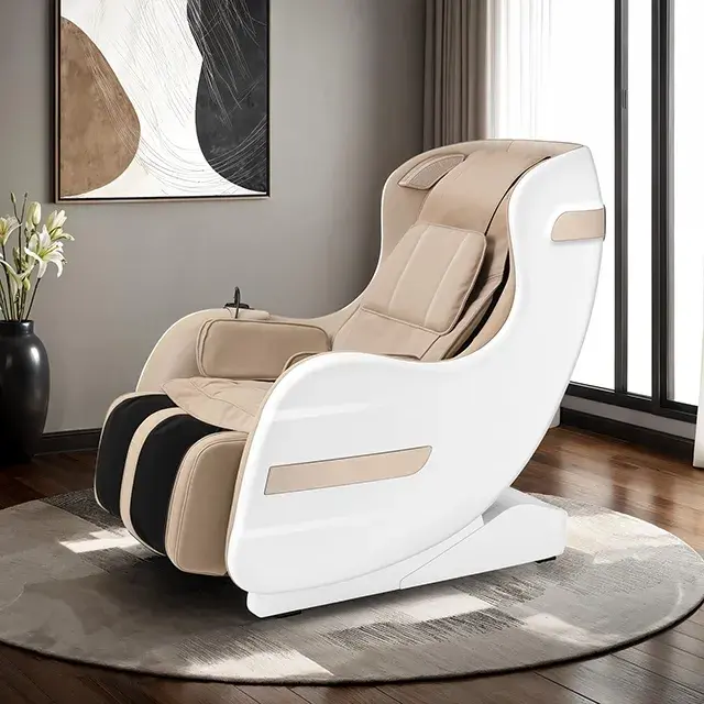 Contemporary White Power Recliner — Lounge Chair, view 2