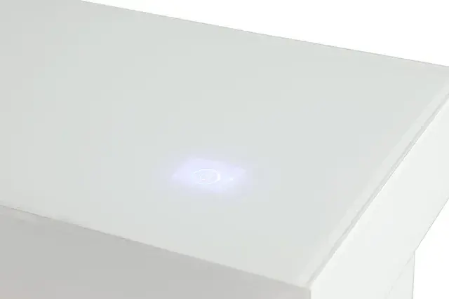 Contemporary White TV Console, custom commercial furniture by DMD Furnishing