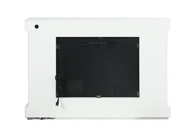 Contemporary White TV Console — TV Unit, view 3