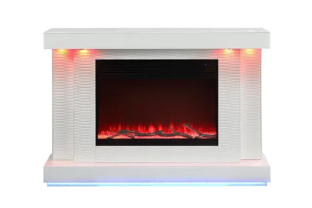 Contemporary White TV Console — TV Unit, view 6