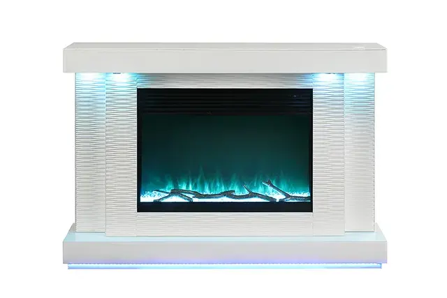 Contemporary White TV Console — TV Unit, view 7