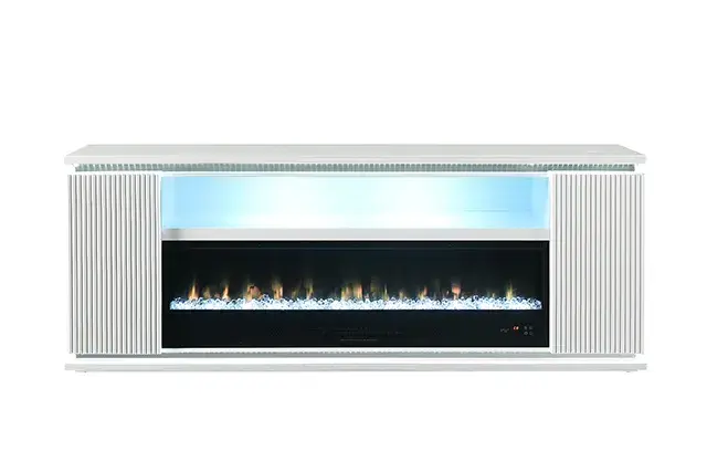 Contemporary White TV Console (Medea) — TV Unit, view 9
