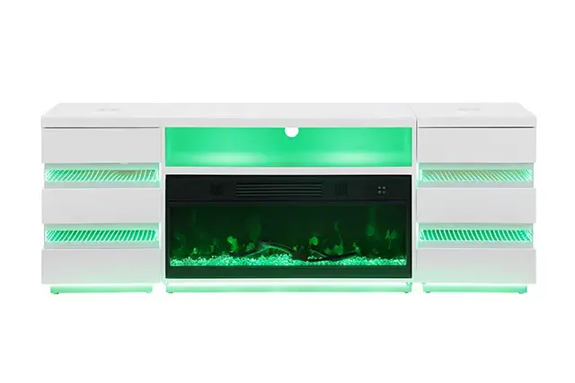 Contemporary White TV Console (Terni) — TV Unit, view 13