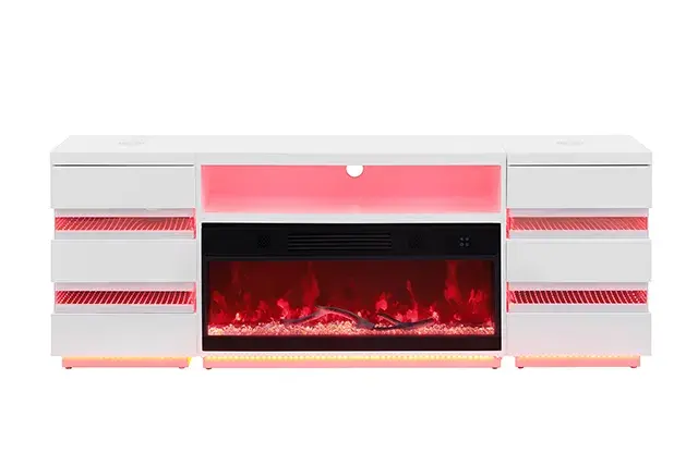Contemporary White TV Console (Terni) — TV Unit, view 14