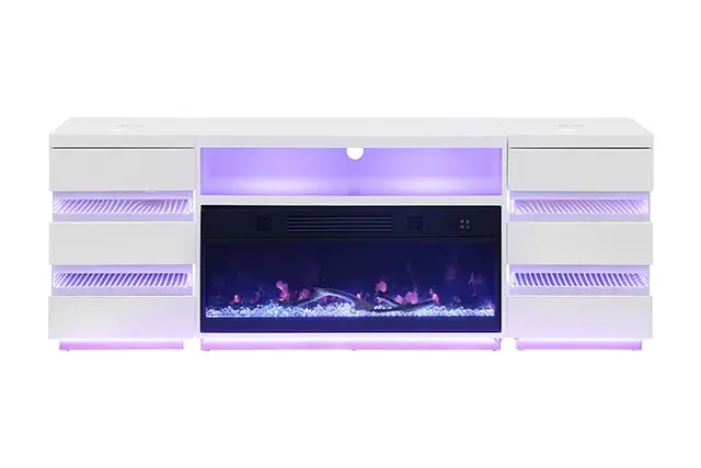 Contemporary White TV Console (Terni) — TV Unit, view 15