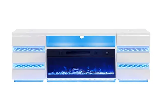 Contemporary White TV Console (Terni) — TV Unit, view 16