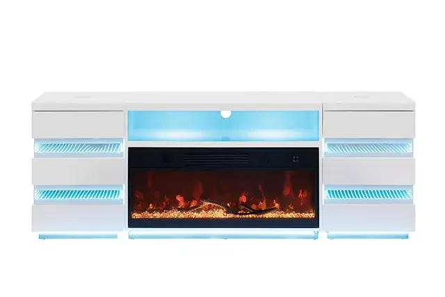 Contemporary White TV Console (Terni) — TV Unit, view 19
