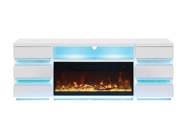 Contemporary White TV Console (Terni) — TV Unit, view 21
