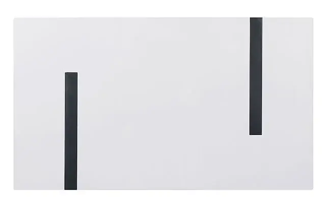 Contemporary White/Black Dining Set — Dining Table, view 3