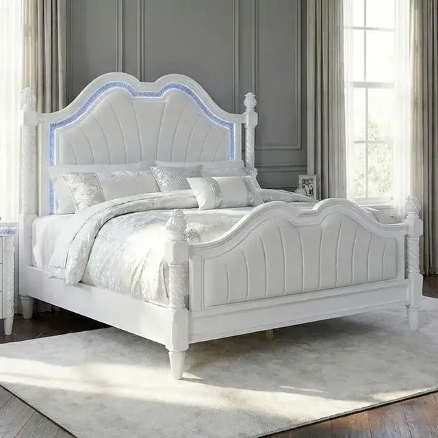 Glam Pearl White Nightstand — Nightstand, main view