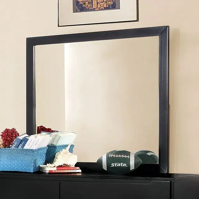Mid-Century Modern Black Nightstand — Nightstand, view 4
