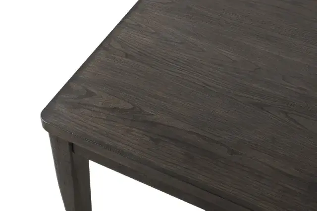 Modern Dark Walnut Dining Set — Dining Table, view 2