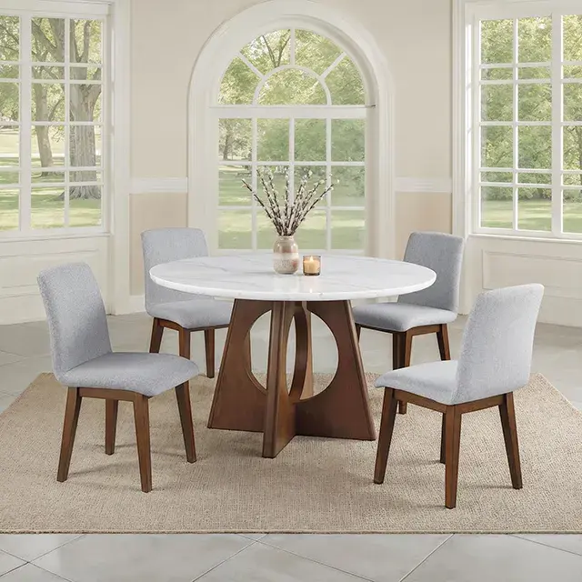 Organic Modern Walnut Accent Chair — Lounge Chair, view 4