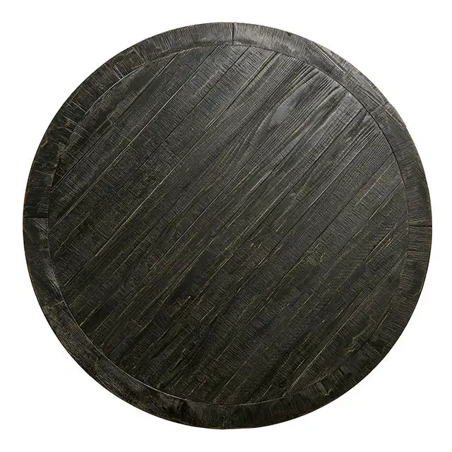 Rustic Antique Black, Ivory Dining Set — Dining Table, view 4