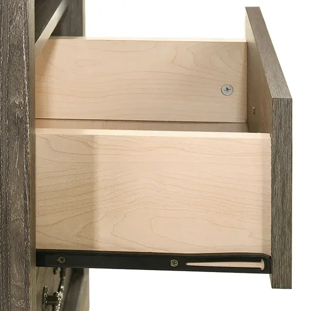 Rustic Dark Gray Nightstand — Nightstand, view 10