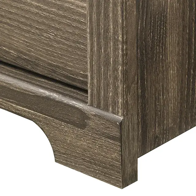 Rustic Dark Gray Nightstand — Nightstand, view 13