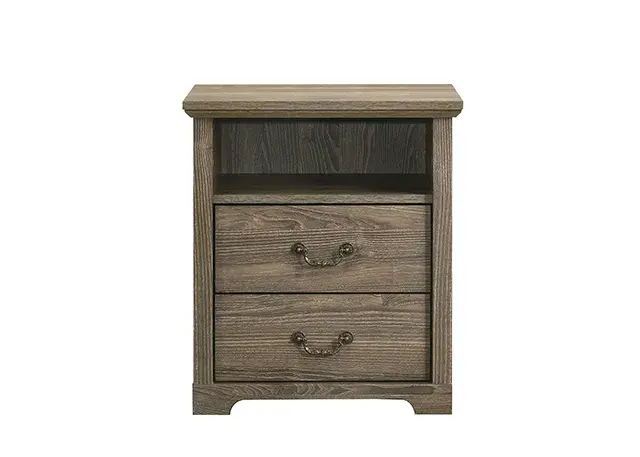 Rustic Dark Gray Nightstand — Nightstand, view 5