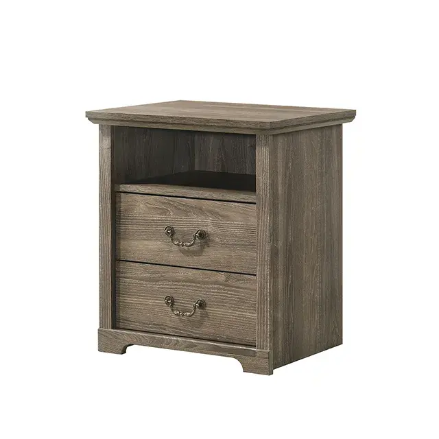 Rustic Dark Gray Nightstand — Nightstand, view 6