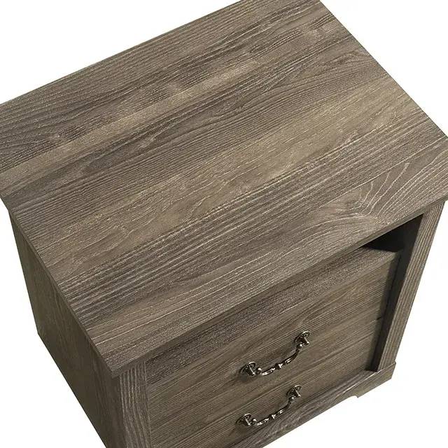 Rustic Dark Gray Nightstand — Nightstand, view 8