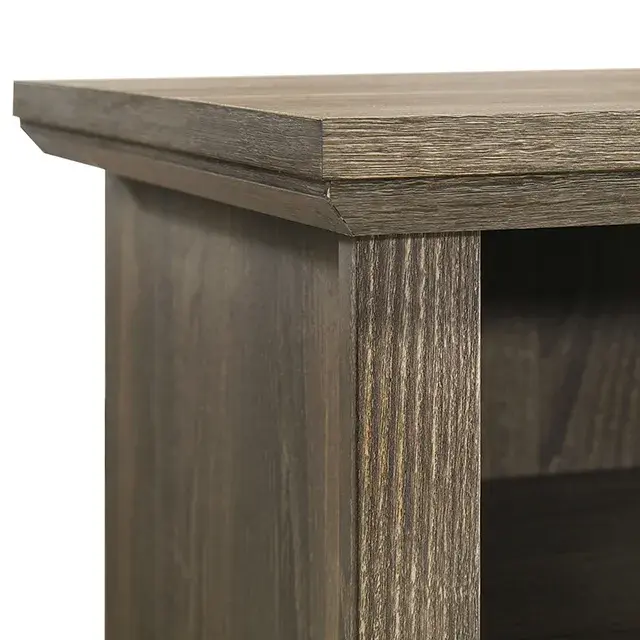 Rustic Dark Gray Nightstand — Nightstand, view 9
