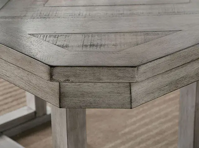 Rustic Gray Dining Set — Dining Table, view 2