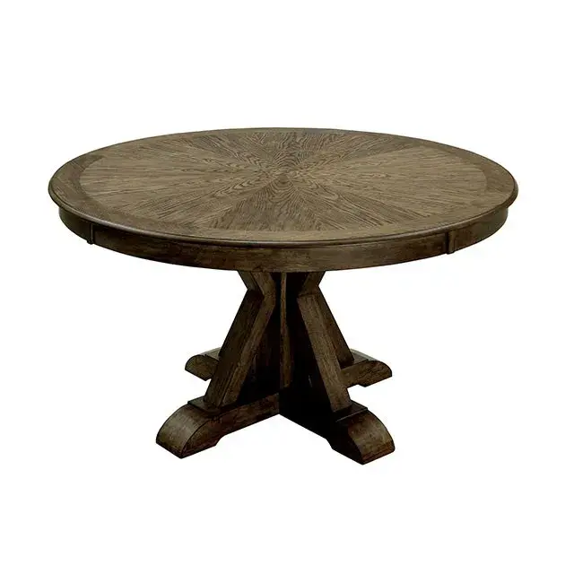 Rustic Light Oak, Beige Dining Set — Dining Table, main view