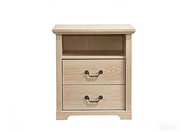 Rustic Natural Nightstand — Nightstand, view 2