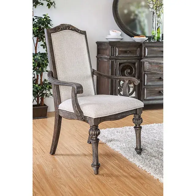Rustic Rustic Natural Tone, Ivory Dining Set — Dining Table, view 3